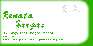 renata hargas business card
